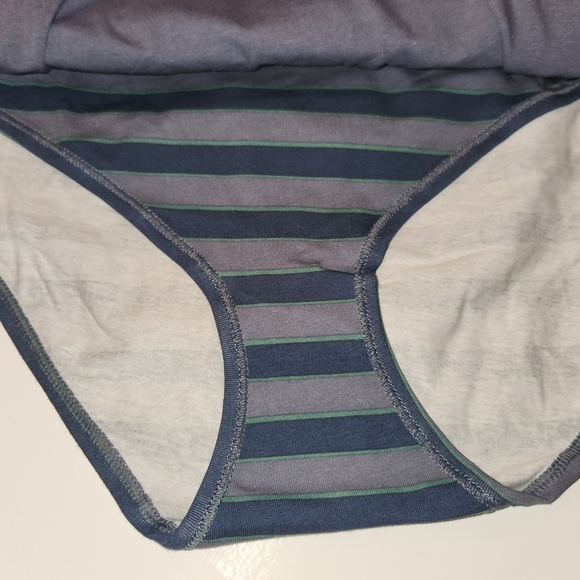 GAP Womens' Gapbody Size XL set Of 5 Panties, Floral, Blue And Grey Colors - Picture 6 of 9
